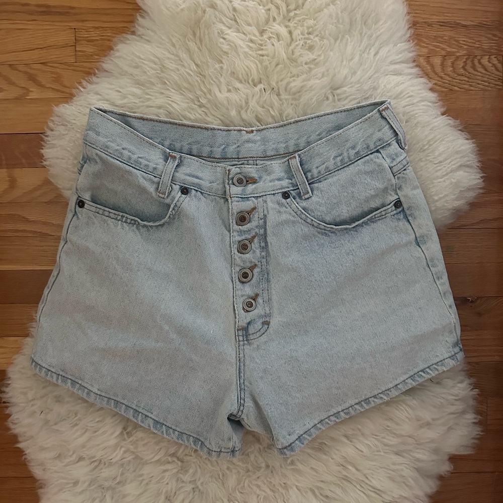 Women's Light Blue Denim Shorts